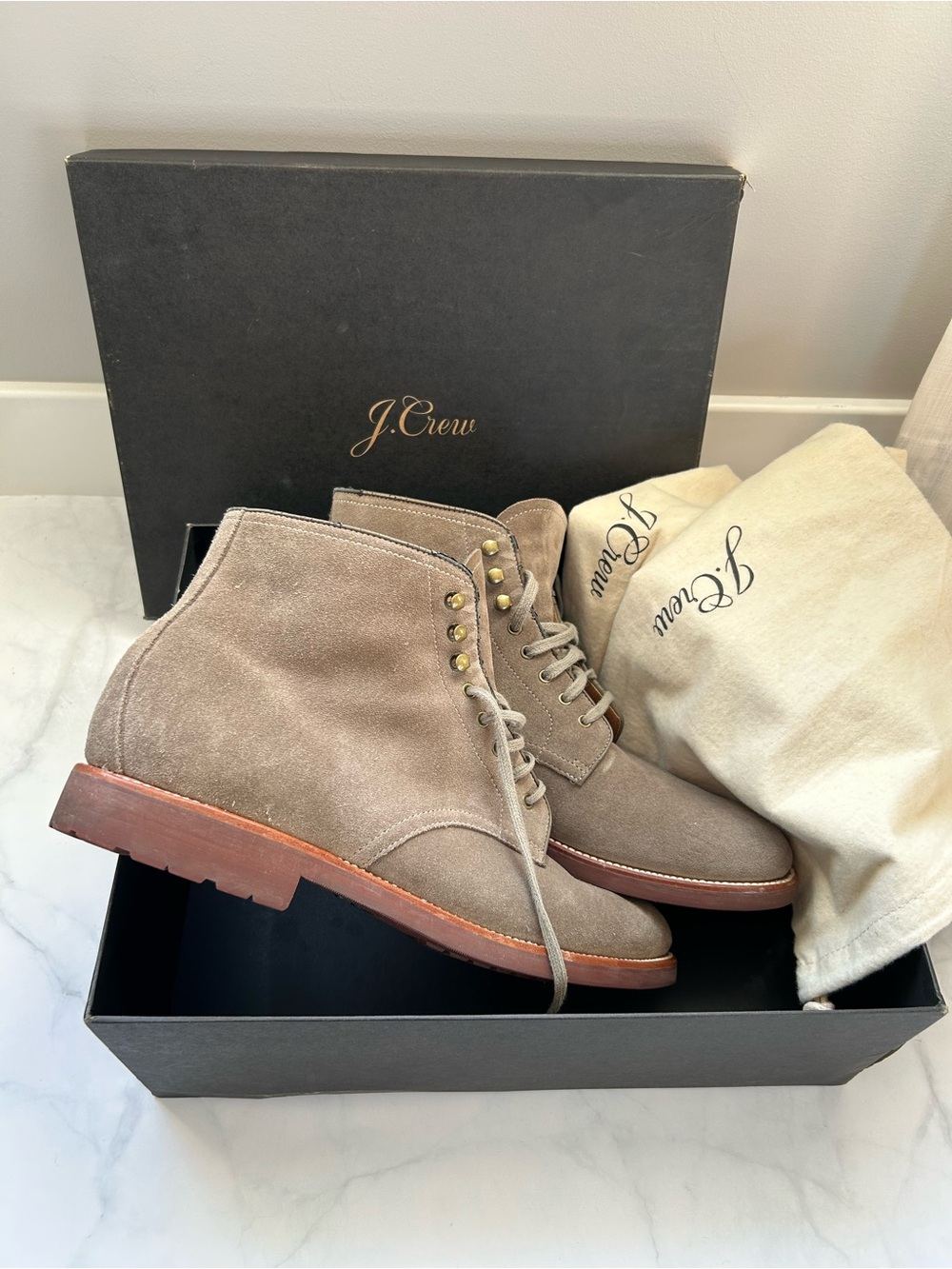 J. Crew Kenton Plain Toe Suede Boots - Sz 11.5
